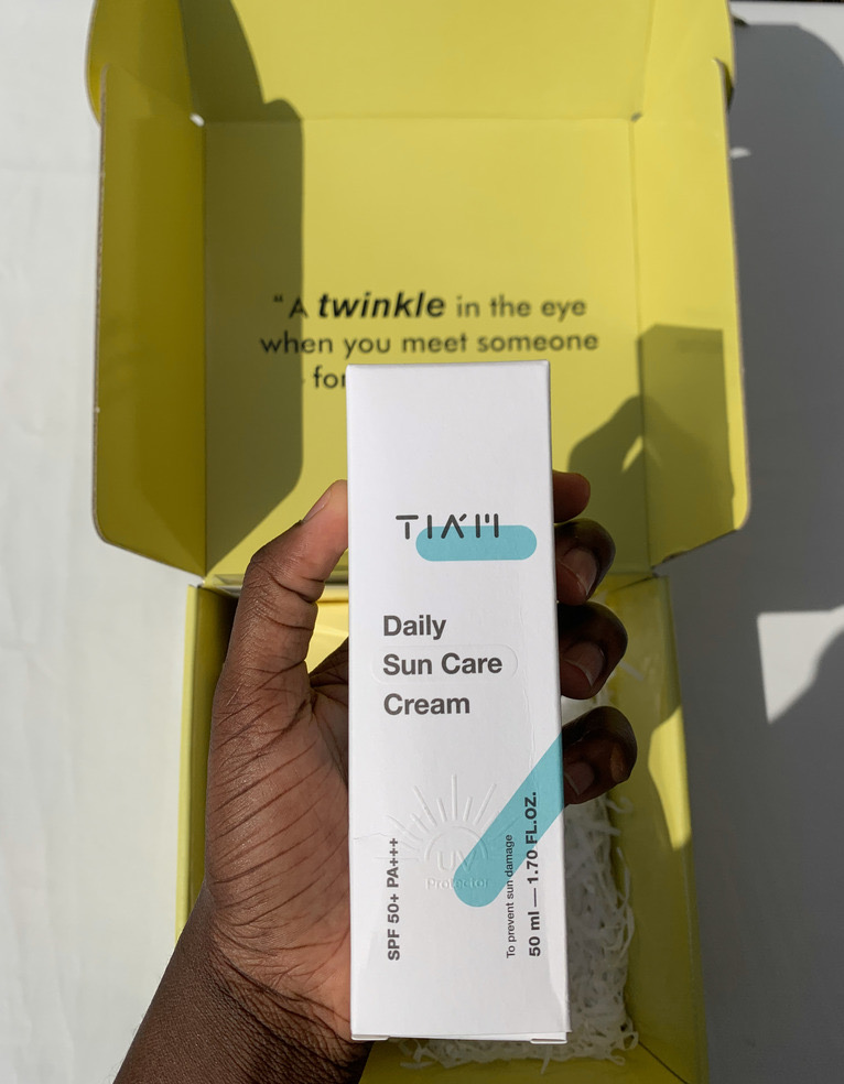 An image of the Tiam Daily Sun Care Cream from my 'Make Me Shine' box