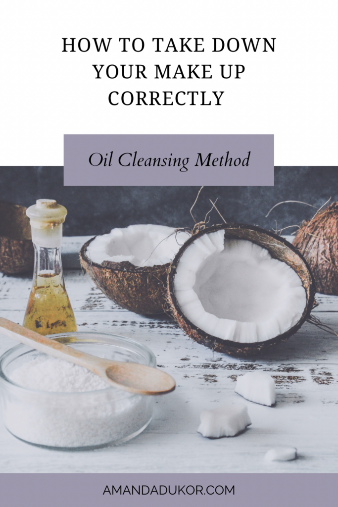 Coconut oil for makeup removal; oil cleansing method