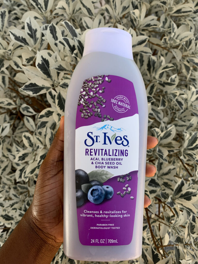 Reviewing random skincare purchases Ives Revitalizing Acai, Blueberry & Chia Seed Oil Body Wash